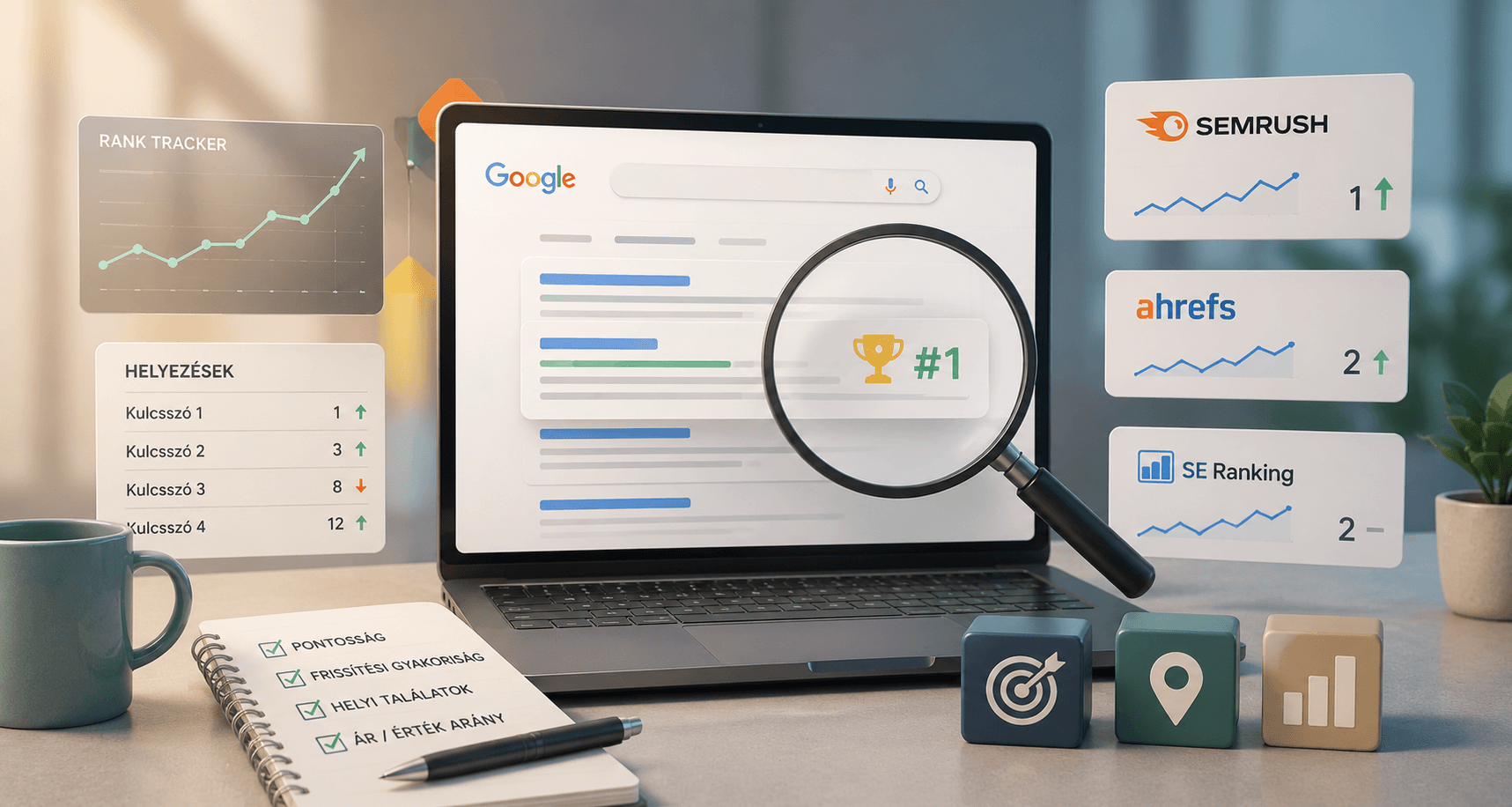 Google helyezés ellenőrzés: melyik eszközt érdemes választani?